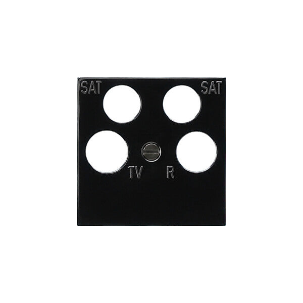 Gira Zentralplatte Ankaro sw RF/TV+2xSat 025910